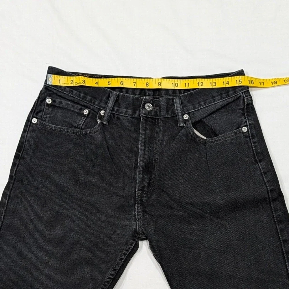 Levi's 511 Slim Fit Red Tab Black Denim Jeans Mens W33 L32